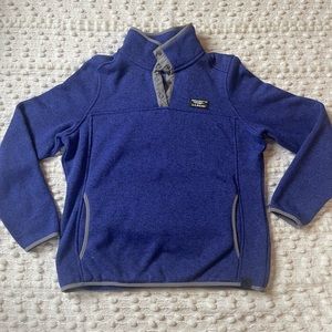 LL Bean fleece quarter zip, Women’s Small, Blue